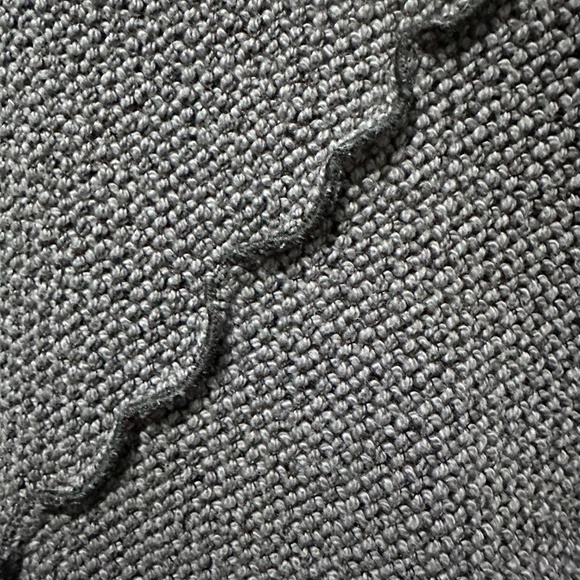 YUSHI W L Asymmetrical Deconstructed Cowl Nk Deep Lavender Cotton Blend Sweater - Picture 5 of 10